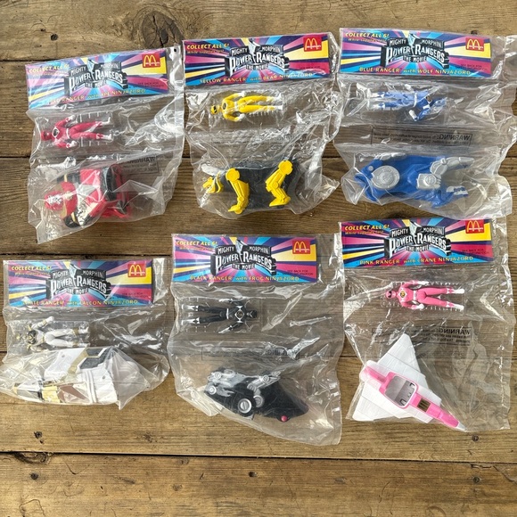 Power Ranger Collectible Action Figures,Complete Set Happy Meal Toys McDonalds - Picture 1 of 7